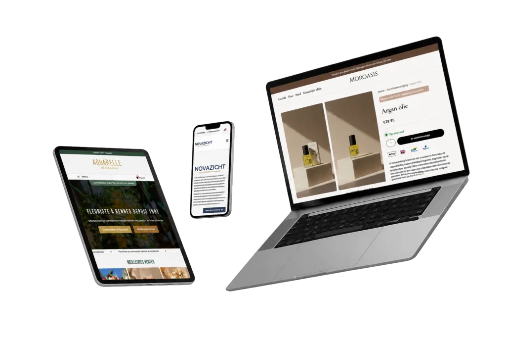 Websites en webshops ontwikkeld door HB Digital Studio